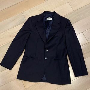 Zingone dark navy 100% Italian wool boys sports jacket blazer